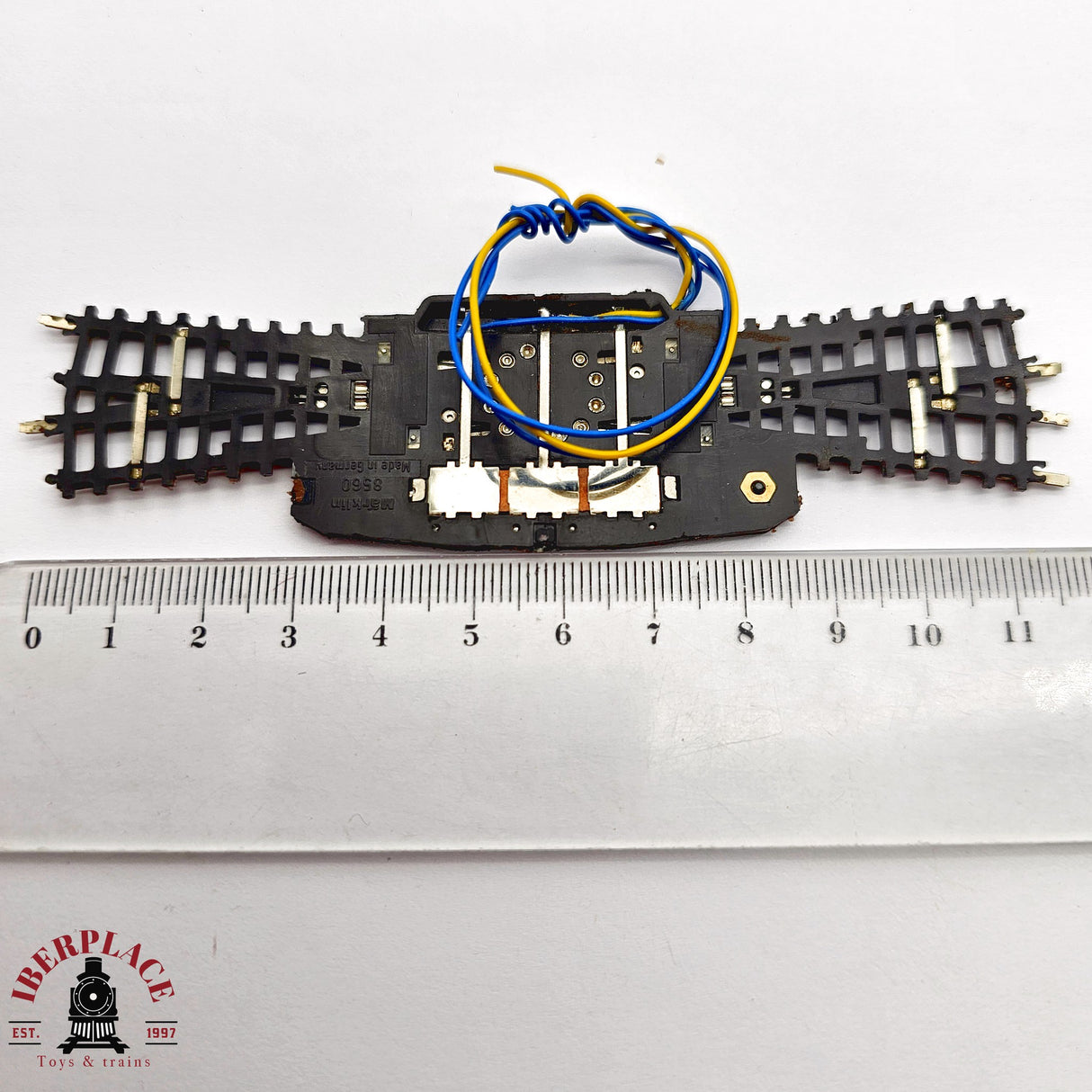 ♻️ 2da mano -  Märklin 2x 8560 Cruce de vías eléctrico Z escala 1:220 E14 2/6