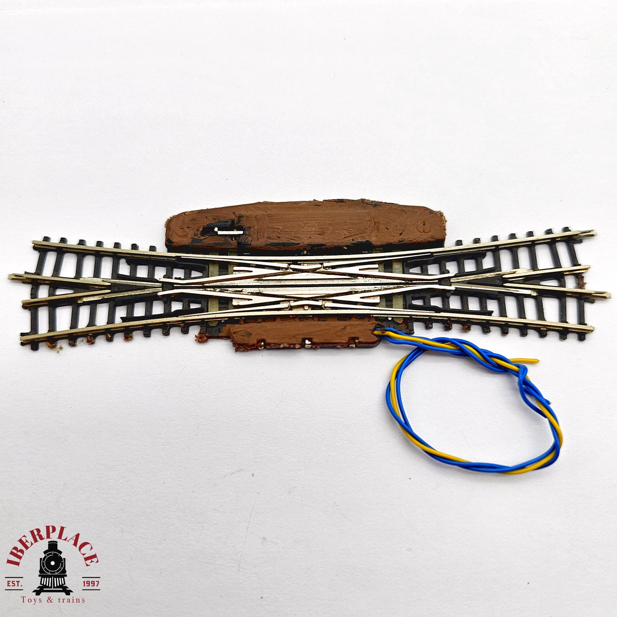 ♻️ 2da mano -  Märklin 2x 8560 Cruce de vías eléctrico Z escala 1:220 E14 3/6