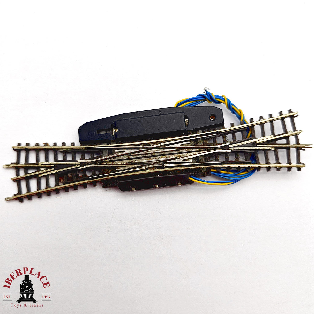 ♻️ 2da mano -  Märklin 2x 8560 Cruce de vías eléctrico Z escala 1:220 E14 4/6