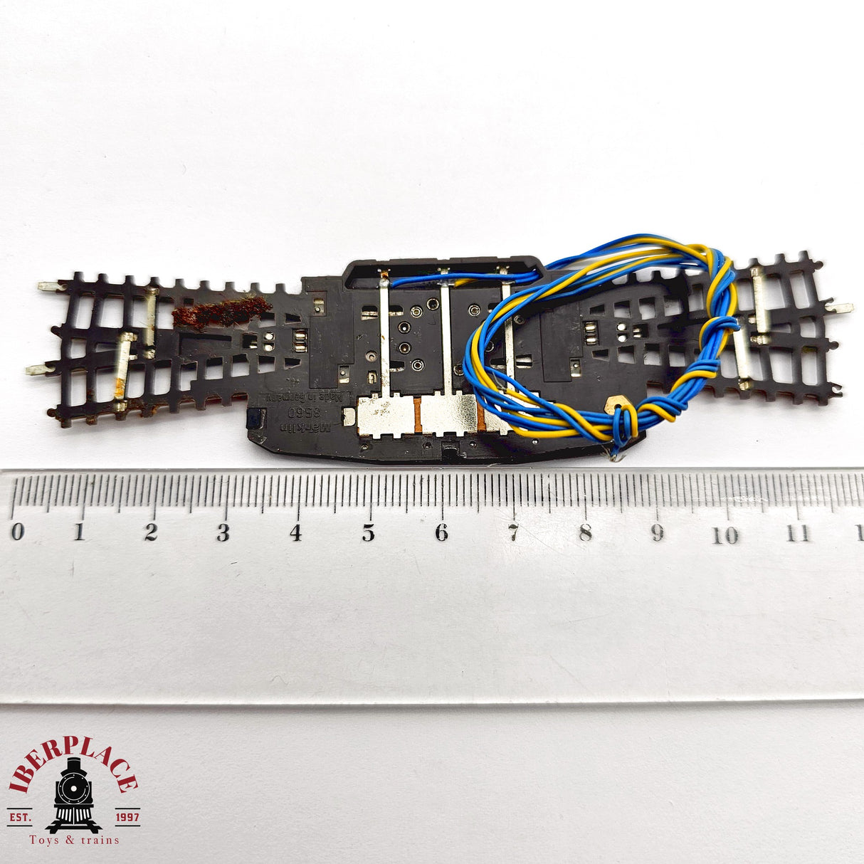 ♻️ 2da mano -  Märklin 2x 8560 Cruce de vías eléctrico Z escala 1:220 E14 4/6