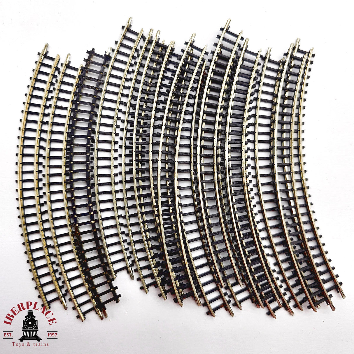 ♻️ 2da mano - Märklin 16x 8510 vías curvas 145mm Z escala 1:220 E14