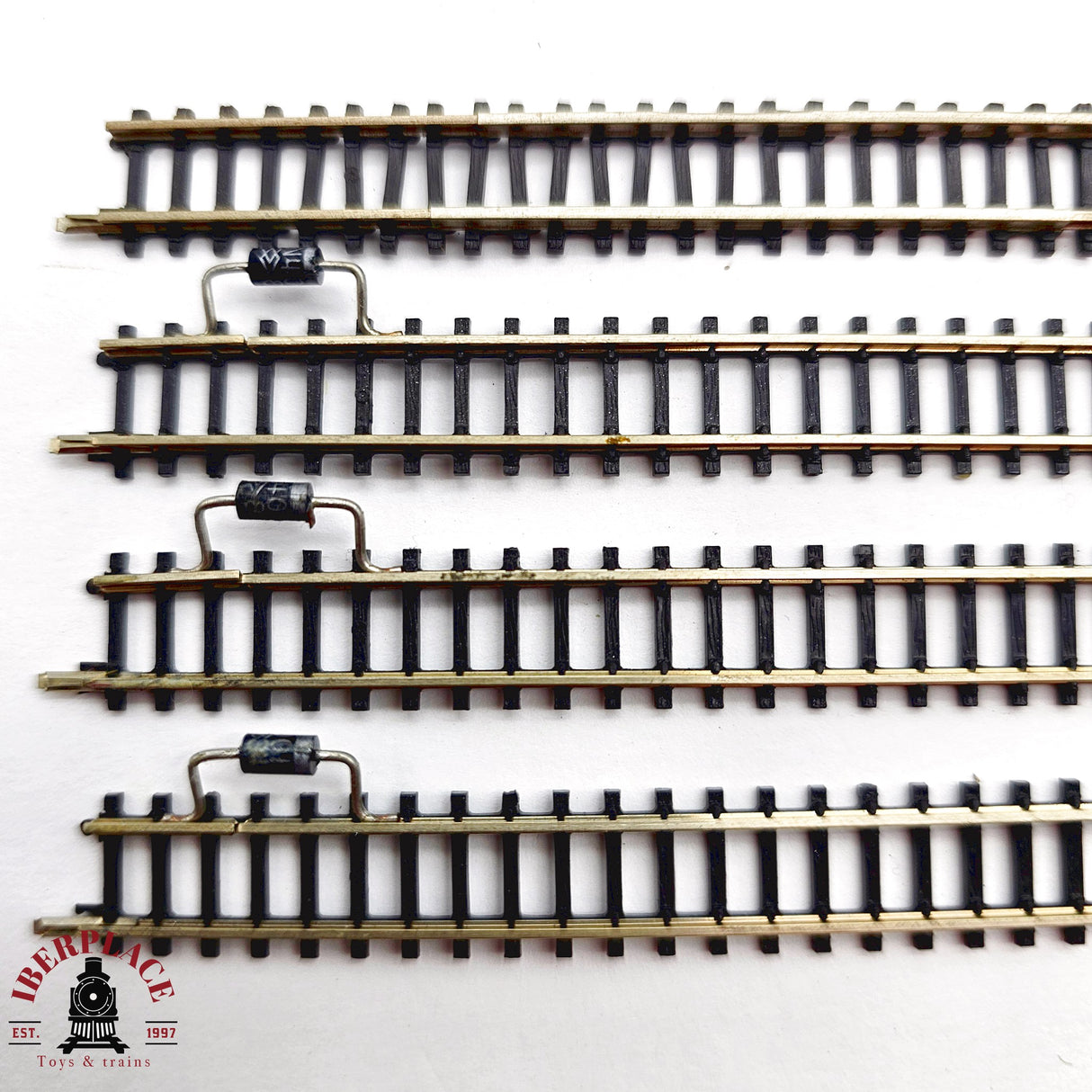 ♻️ 2da mano - Märklin 4x 8500 vías rectas 110mm Z escala 1:220 E14