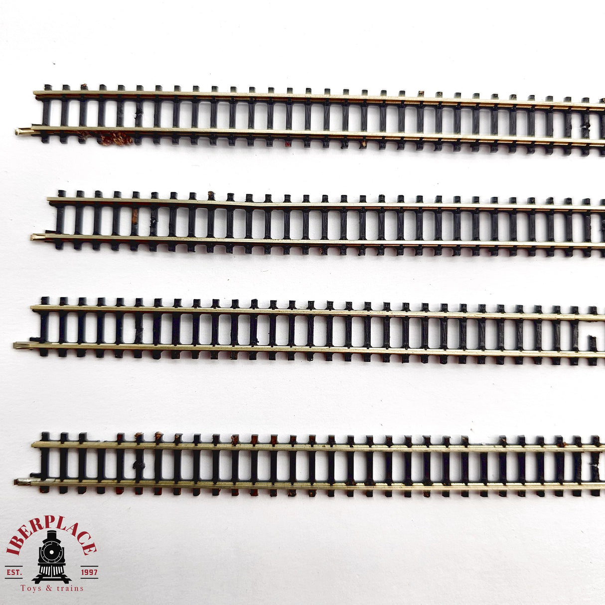 ♻️ 2da mano - Märklin 4x 8505 vías rectas 220mm Z escala 1:220 E14