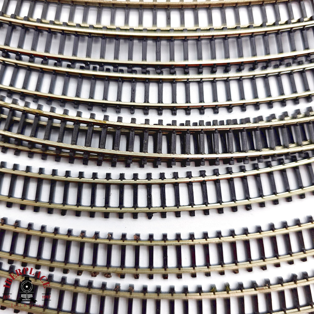 ♻️ 2da mano - Märklin 8x 8520 vías curvas 195mm Z escala 1:220 E14