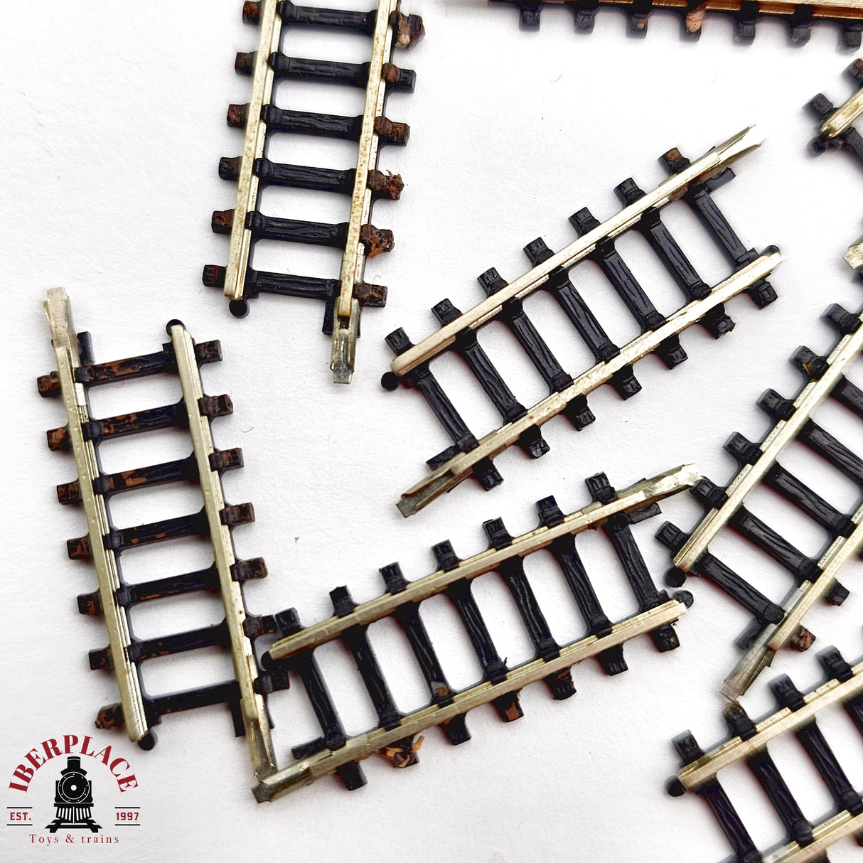 ♻️ 2da mano - Märklin 10x 8504 vias rectas 25mm Z escala 1:220 E14