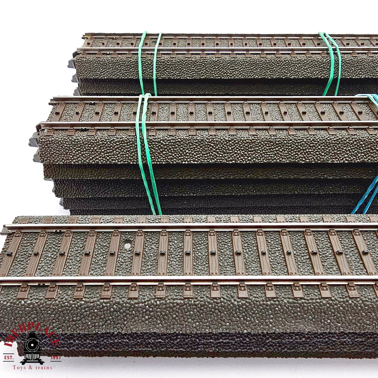 ♻️ 2da mano - Märklin 14x 24188 vías rectas 188mm sistema C H0 escala 1:87 E14