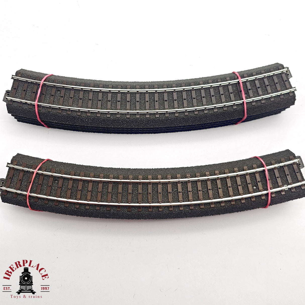 ♻️ 2da mano - Märklin 8x 24230 vias curvas 437,5 mm / 30° sistema C H0 escala 1:87 E14