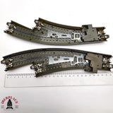 ♻️ 2da mano - Märklin 2x 24672 desvíos curvos izquierda y derecha sistema C H0 escala 1:87 E14