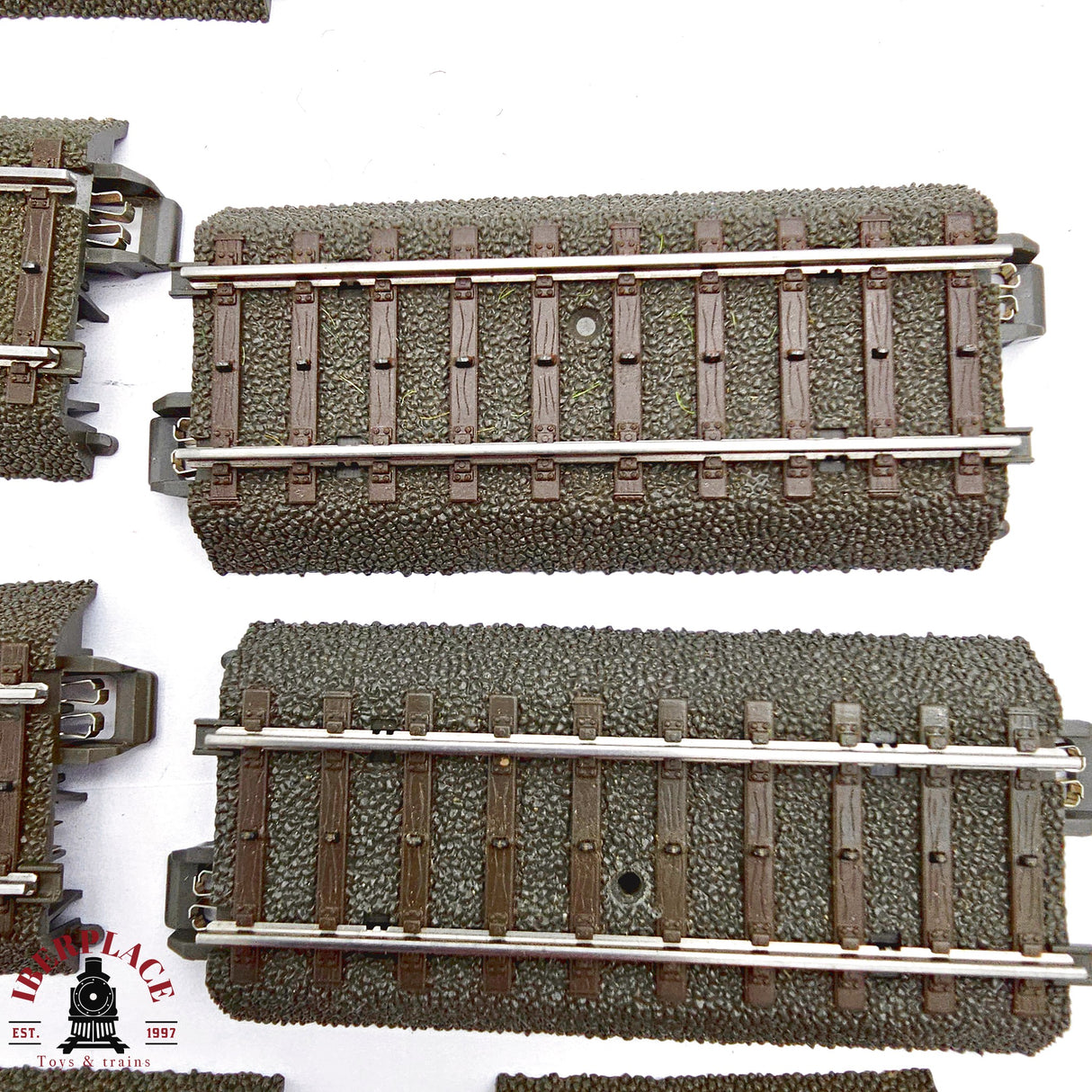 ♻️ 2da mano - Märklin 16x  vías curvas y rectas  sistema C H0 escala 1:87 E14