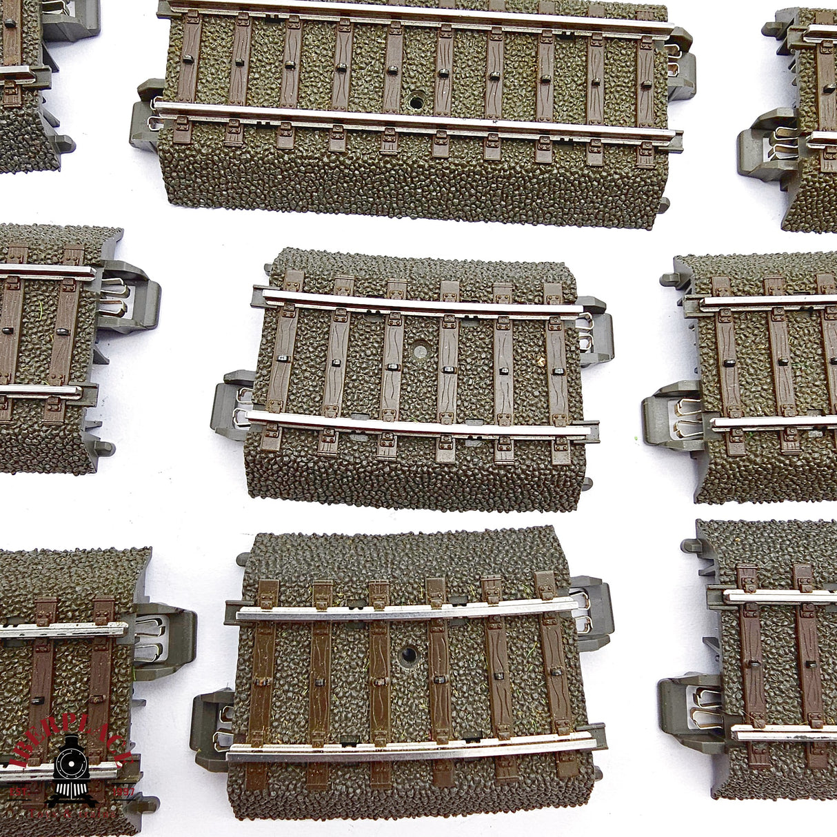 ♻️ 2da mano - Märklin 16x  vías curvas y rectas  sistema C H0 escala 1:87 E14