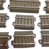 ♻️ 2da mano - Märklin 16x  vías curvas y rectas  sistema C H0 escala 1:87 E14