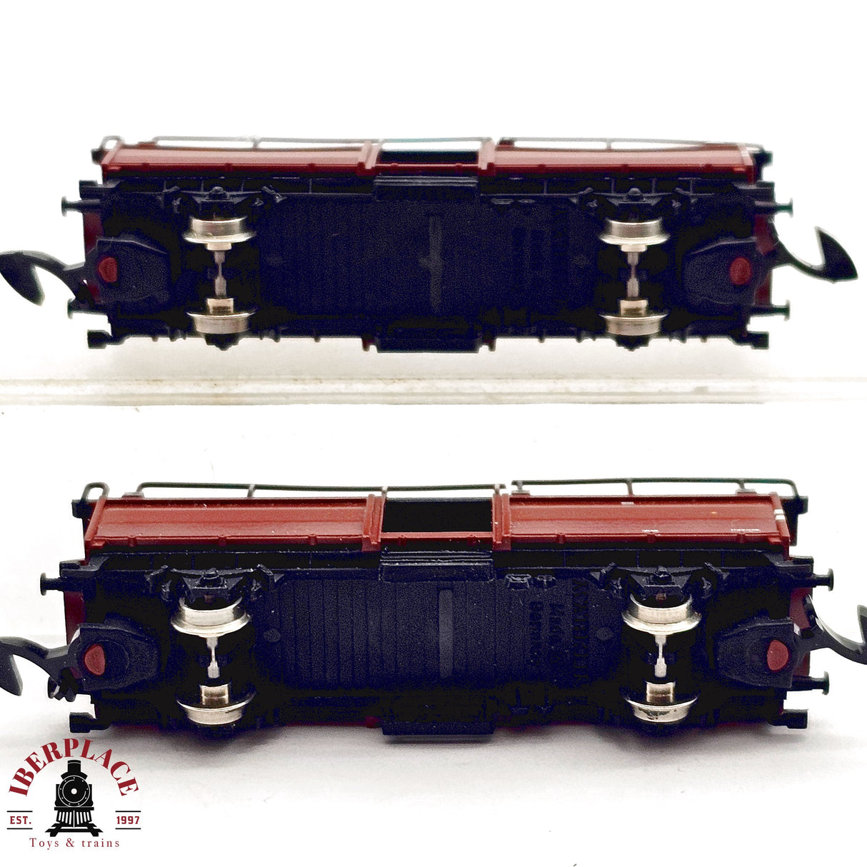 ♻️ 2da mano -  Märklin 2x vagones portacoches DB  Z escala 1:220 E14