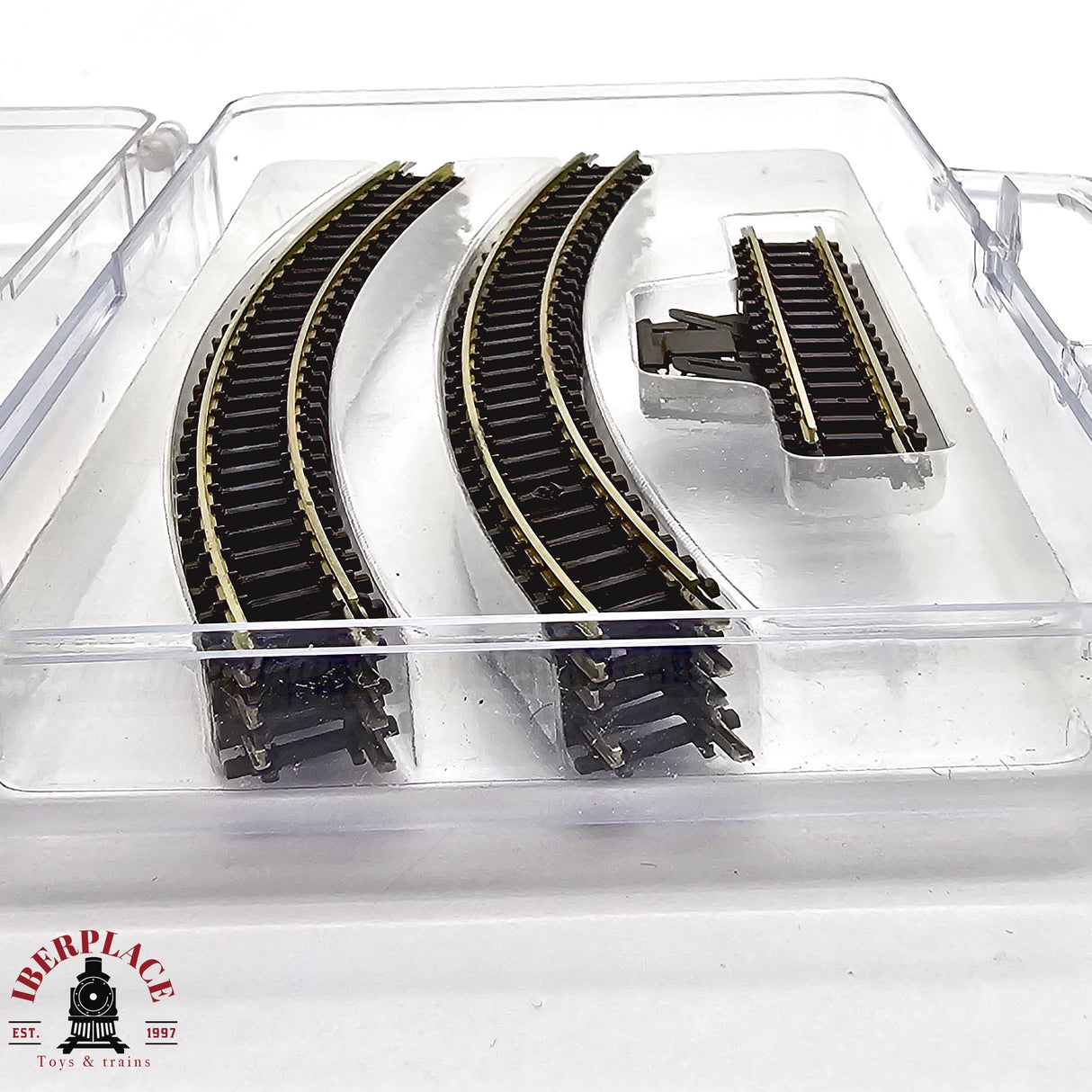 ♻️ 2da mano -  Märklin 11x vías curvas y vías de conexión Z escala 1:220 E14