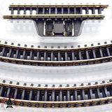 ♻️ 2da mano -  Märklin 11x vías curvas y vías de conexión Z escala 1:220 E14