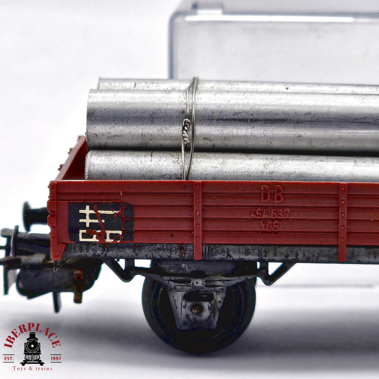 ♻️ 2da mano - Märklin 3x vagones plataforma DB H0 escala 1:87 E14