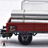 ♻️ 2da mano - Märklin 3x vagones plataforma DB H0 escala 1:87 E14