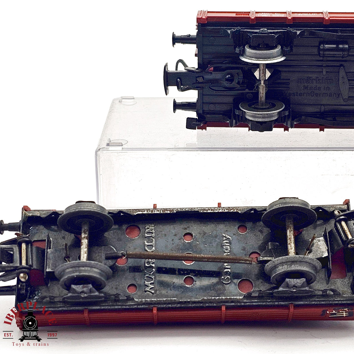♻️ 2da mano - Märklin 3x vagones plataforma DB H0 escala 1:87 E14