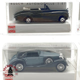 ♻️ ✨Busch 4x coches clasicos Horch Bentley Mercedes 300SL Morgan Escala H0 1:87