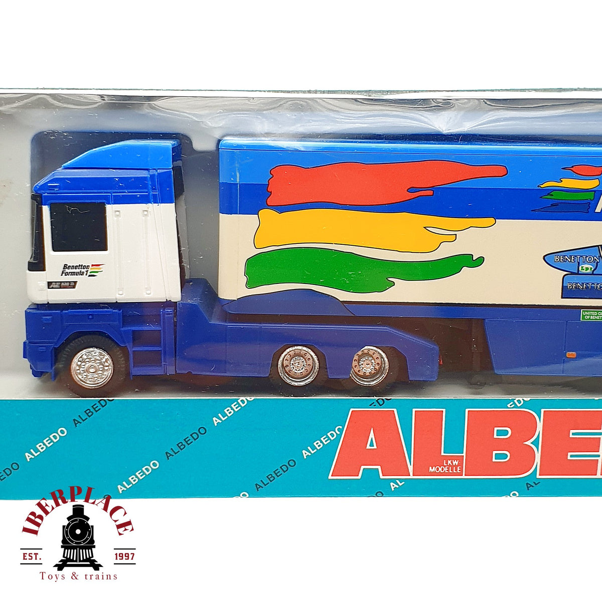 ♻️✨Albedo camion semirremolque Benetton Renault F1 M Schumacher Escala H0 1:87