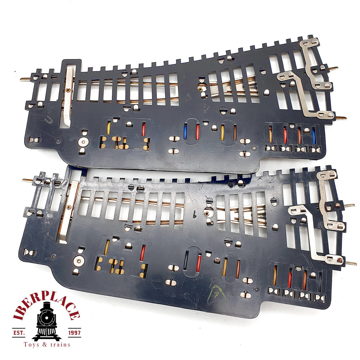 ♻️ PIKO 2x desvios electricos izq der con manual Schaltbild DDR GDR - 🟢 GRADE A Escala H0 1:87