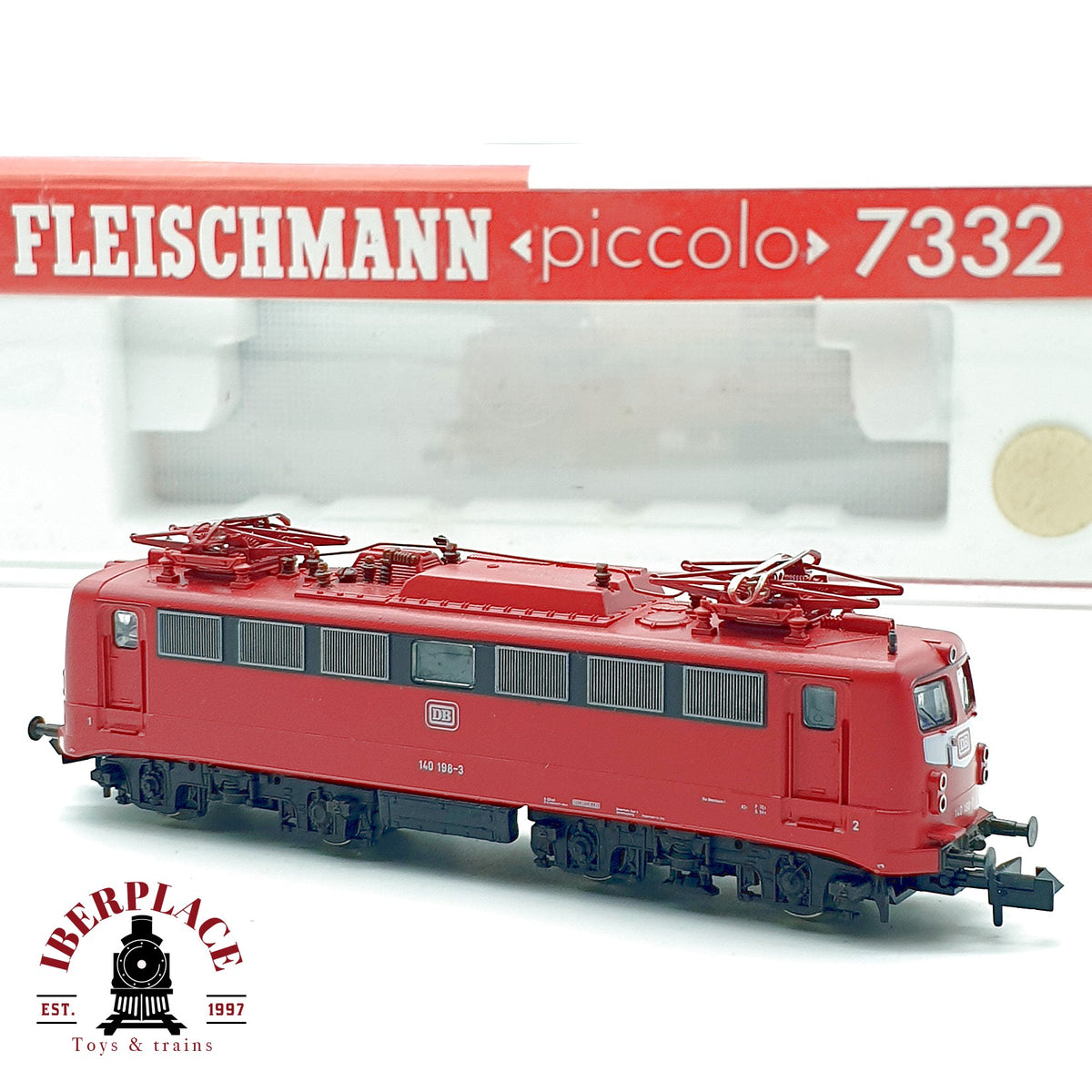 ♻️ Fleischmann 7332 locomotora electrica BR 140 198-3 DB Ep IV escala N 1:160