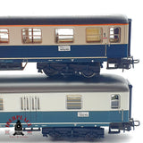♻️✨ Märklin 2x vagones pasajeros DB 4111 4112 1a 2a clase azul beige AC Escala H0 1:87