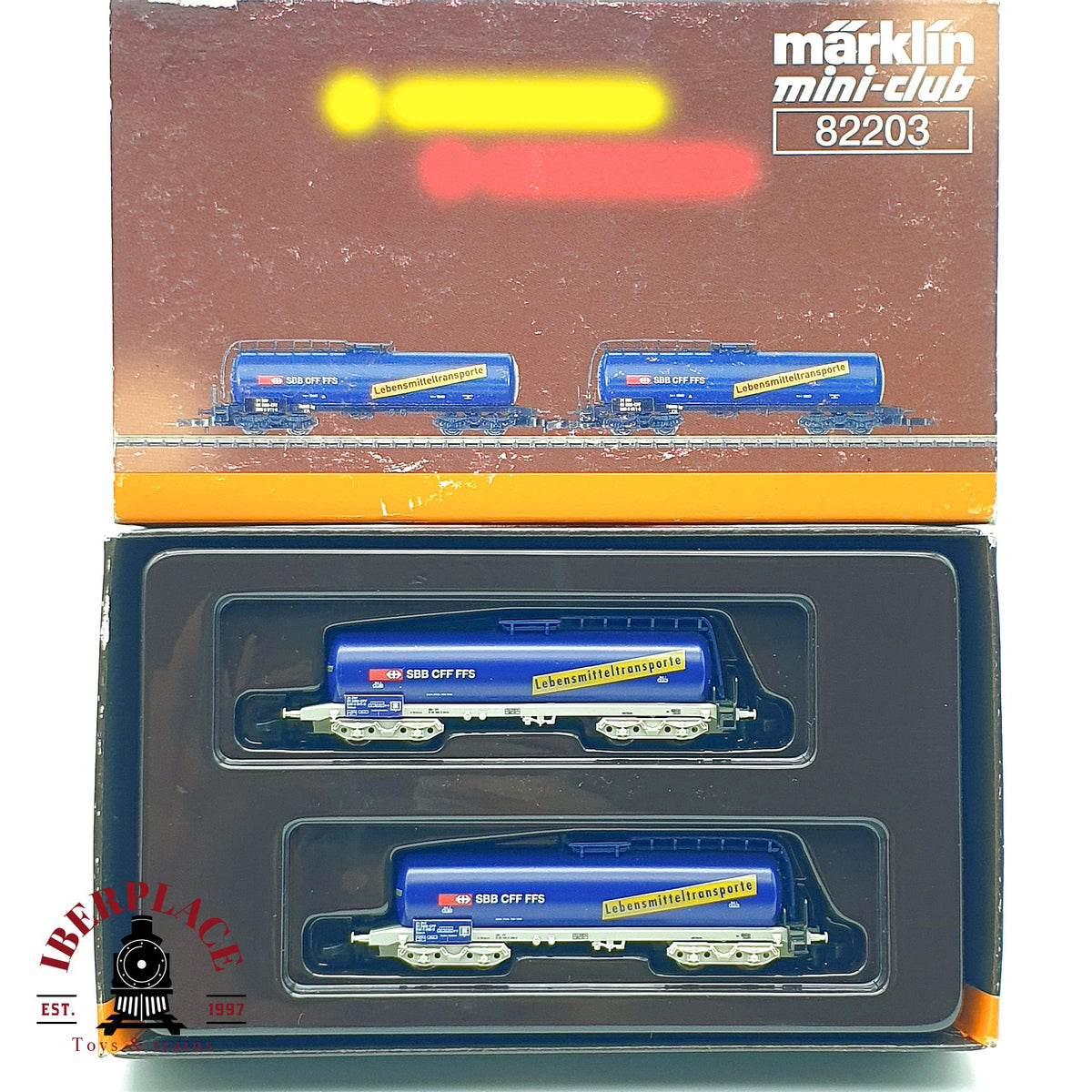 ♻️✨ Märklin 82203 set 2 vagones cisterna Lebensmittel SBB CFF FFS Escala Z 1:220
