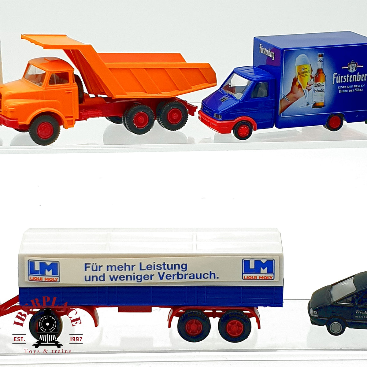 ♻️ 🚂 WIKING 9x vehiculos camiones cisterna Shell obras apisonadora Escala H0 1:87