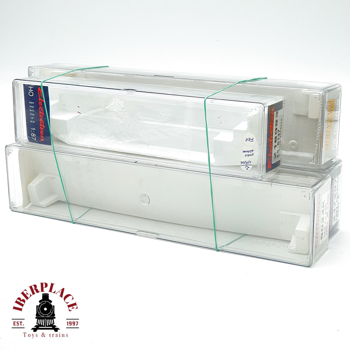 ♻️ Electrotren 4x  Cajas Vacias Metacrilato RENFE Leerverpackung  Escala H0 1:87