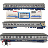 ♻️✨ Märklin  Set 3x vagones Silberlinge DB 4255 4256 4257 Steuerwagen Escala H0 1:87