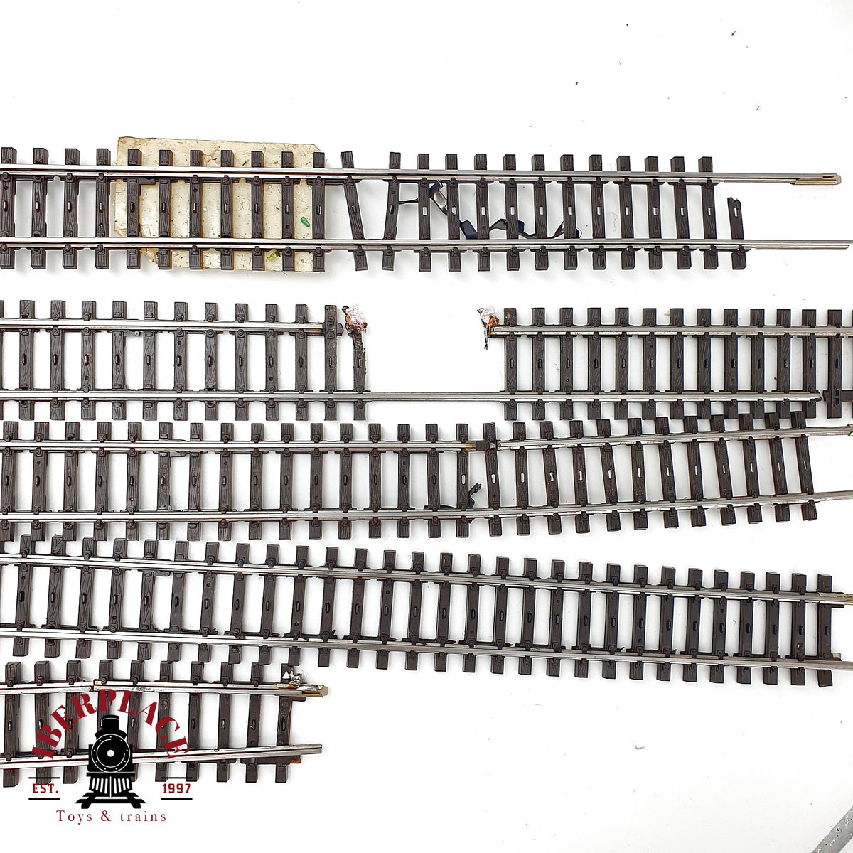 ♻️  Märklin 2205 5x vias flexibles Flexgleis via K 🟡 GRADE B - 🔴 GRADE C Escala H0 1:87