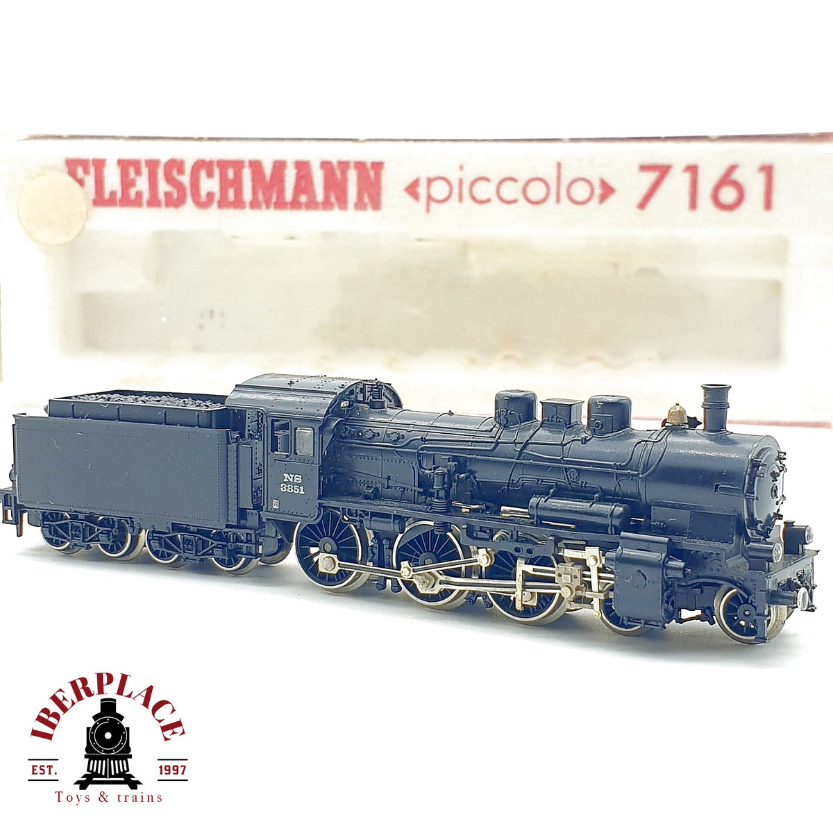 ♻️ Fleischmann 7161 locomotora vapor NS 3851 tender escala N 1:160