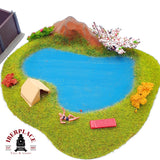 ♻️ Faller escenografia lago camping diorama cargadero grua deposito carbón Escala H0 1:87