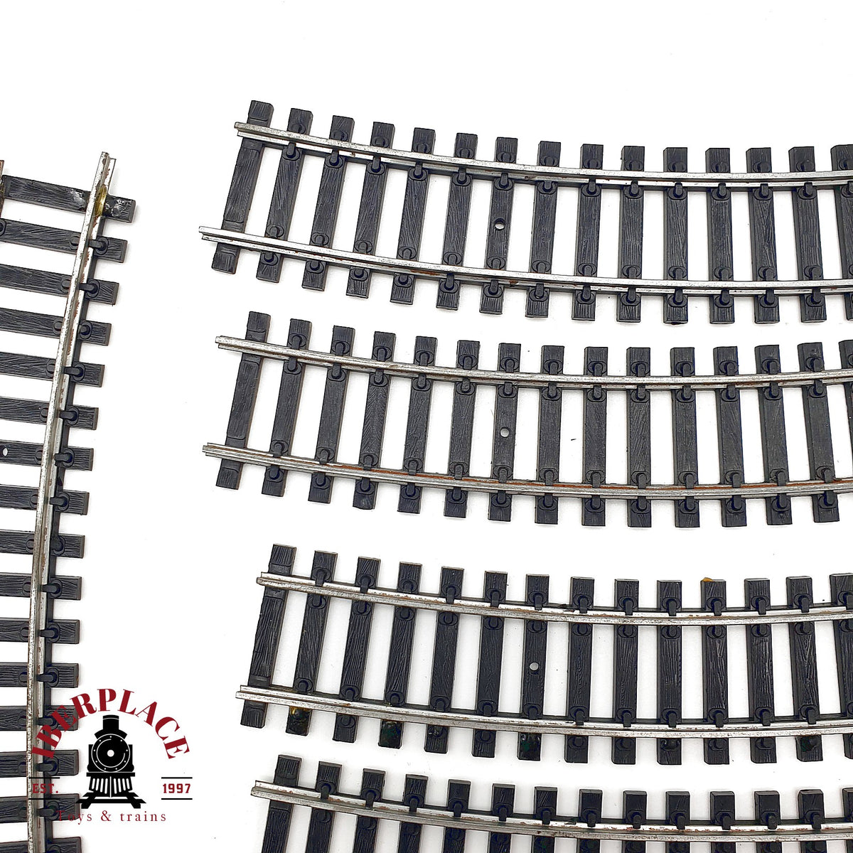 ♻️ Jouef 10x 870 Vías Curvas R385 - 🟡 GRADE B Escala H0 1:87