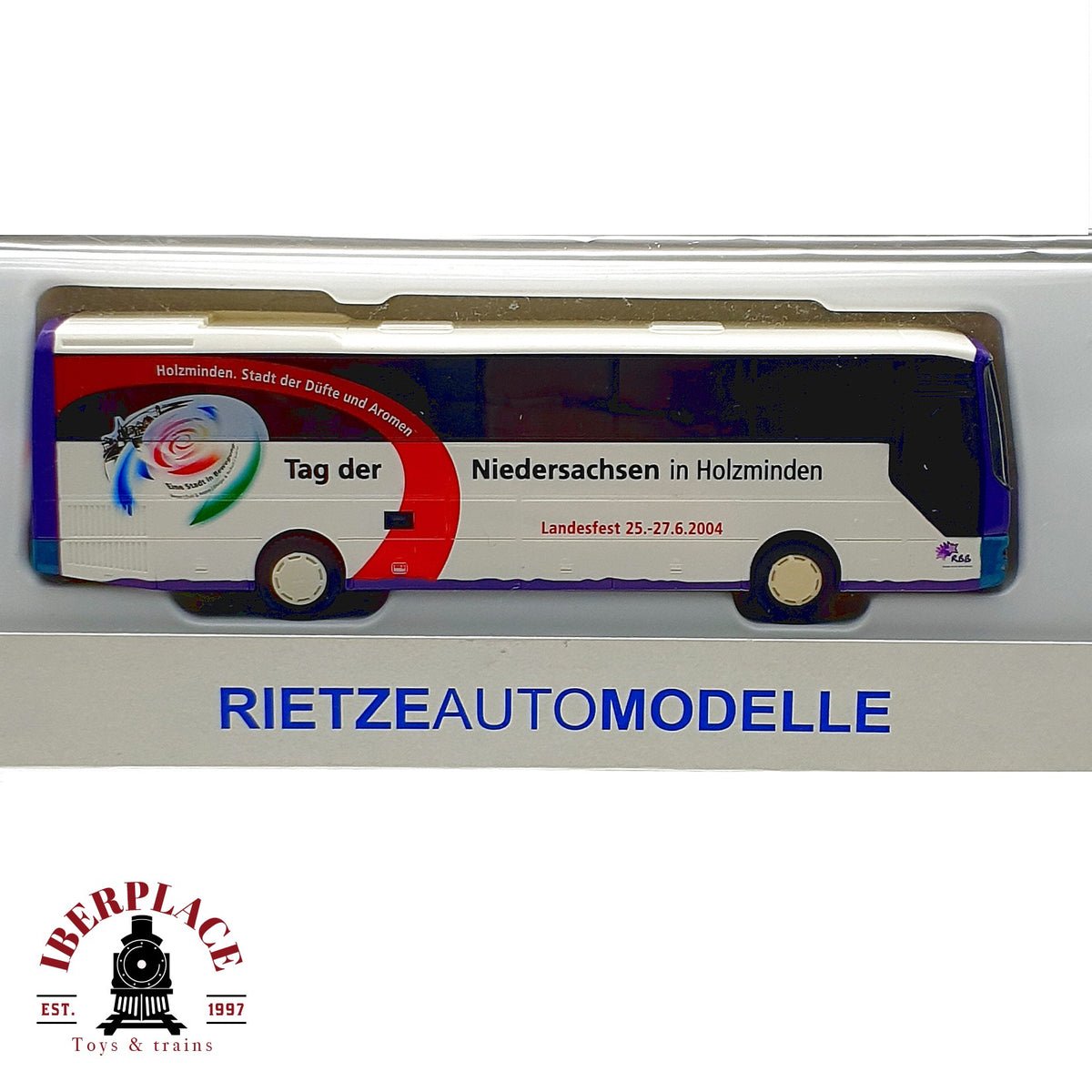 ♻️✨ Rietze autobus MAN Tag der Niedersachsen Holzminden 2004 RBB Escala H0 1:87