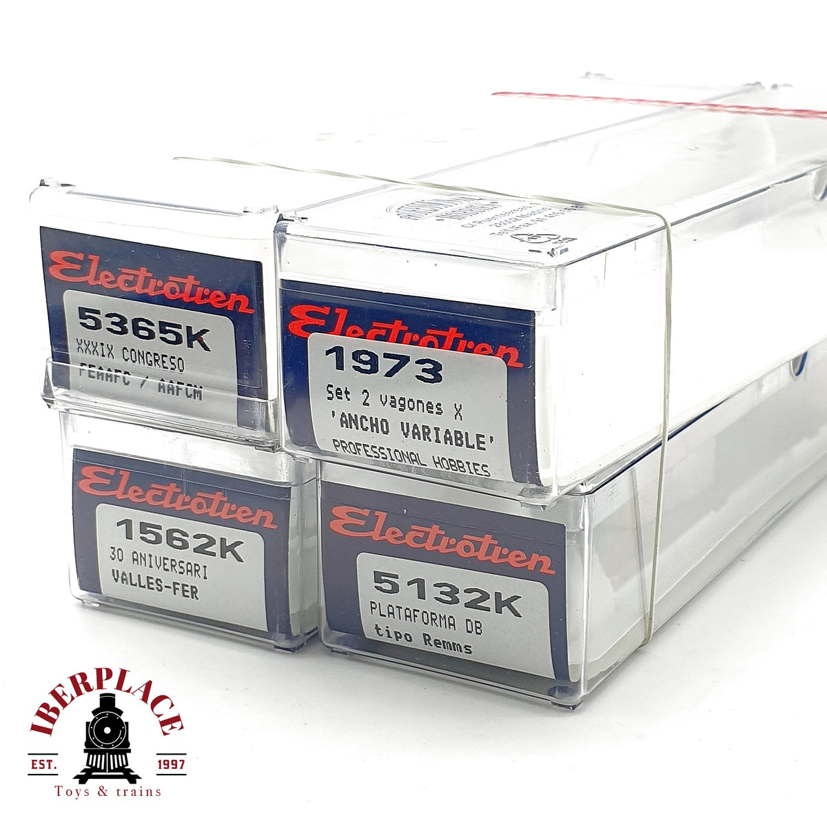 ♻️ Electrotren 4x Cajas Vacías Metacrilato RENFE Leerverpackung OVP Escala H0 1:87