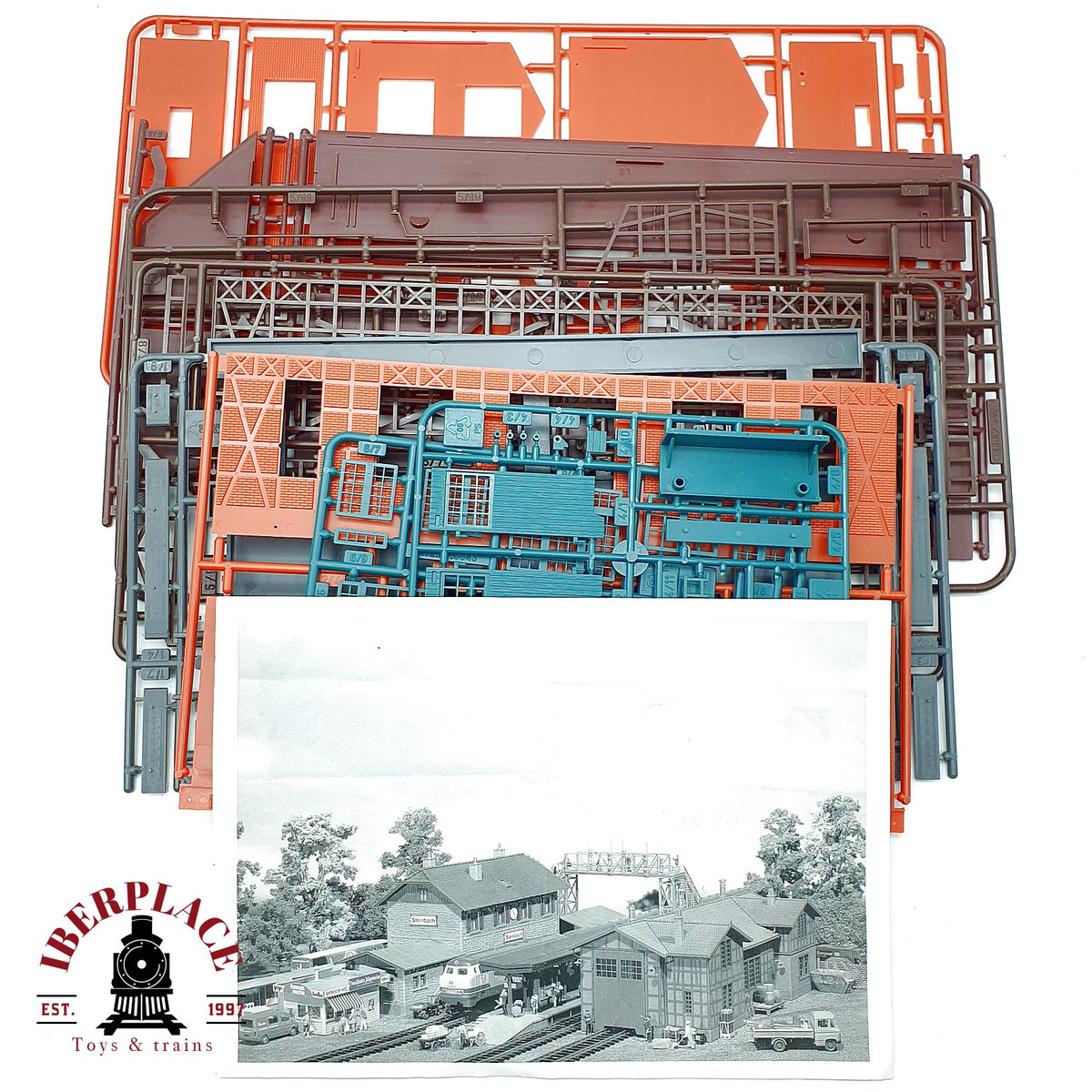 ♻️ Plastoy 220 216 0 Lokschuppen deposito locomotoras kit para montar Escala H0 1:87