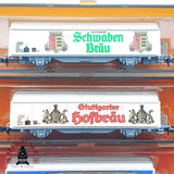 ♻️ Roco 6x vagones cerveceros Bierwagen Schwaben Bräu Hofbräu DB escala N 1:160