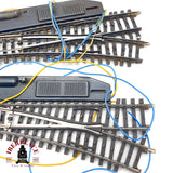 ♻️ Märklin 2262 2263 pareja desvíos eléctricos a la derecha 🔴 GRADE C Escala H0 1:87