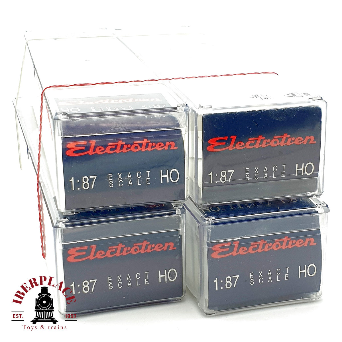 ♻️ Electrotren 4x Cajas Vacías Metacrilato RENFE Leerverpackung OVP Escala H0 1:87