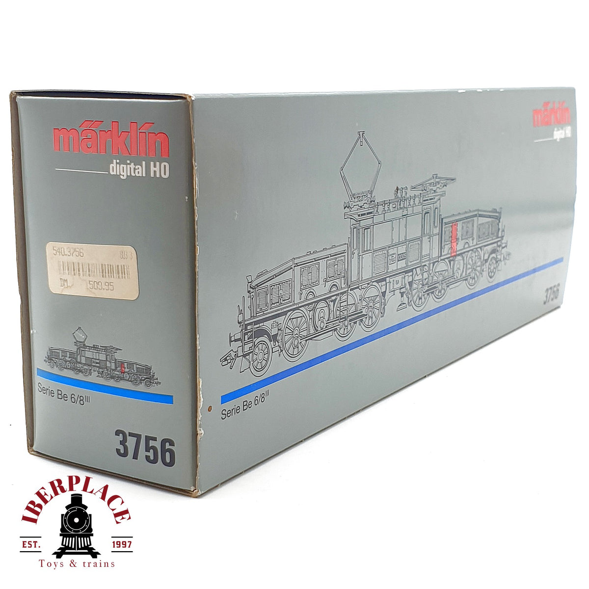 ♻️✨ Märklin 3756 Locomotora electrica Be 6/8 III Krokodil SBB CFF FFS AC Digital Escala H0 1:87