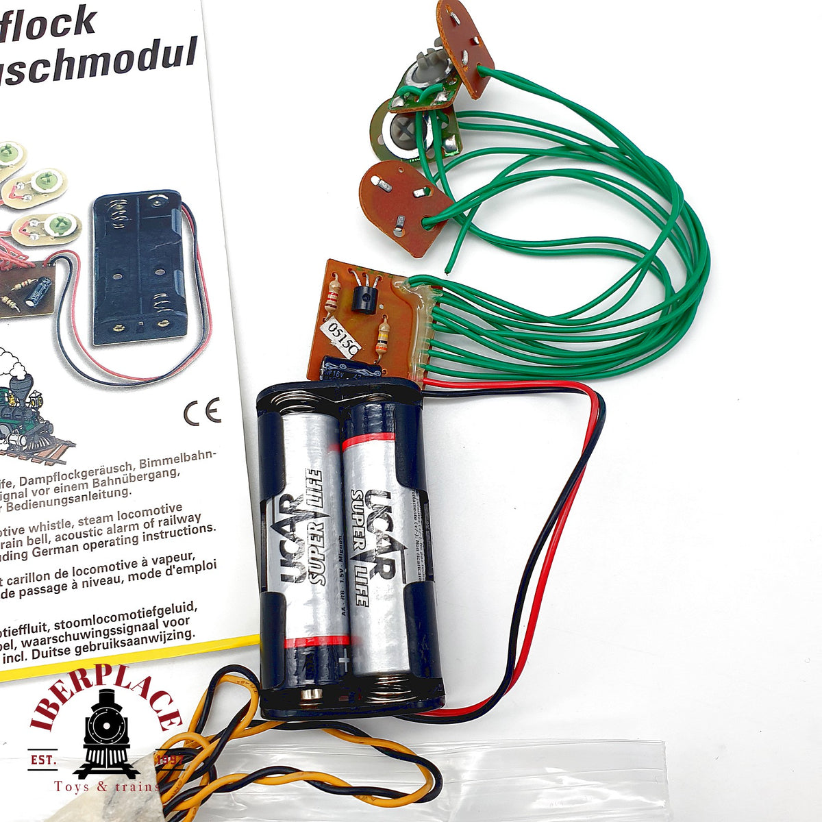 ♻️ 🚂 Conrad KB-Electronic Lote modulos de sonido vapor motor y altavoces Escala H0 1:87
