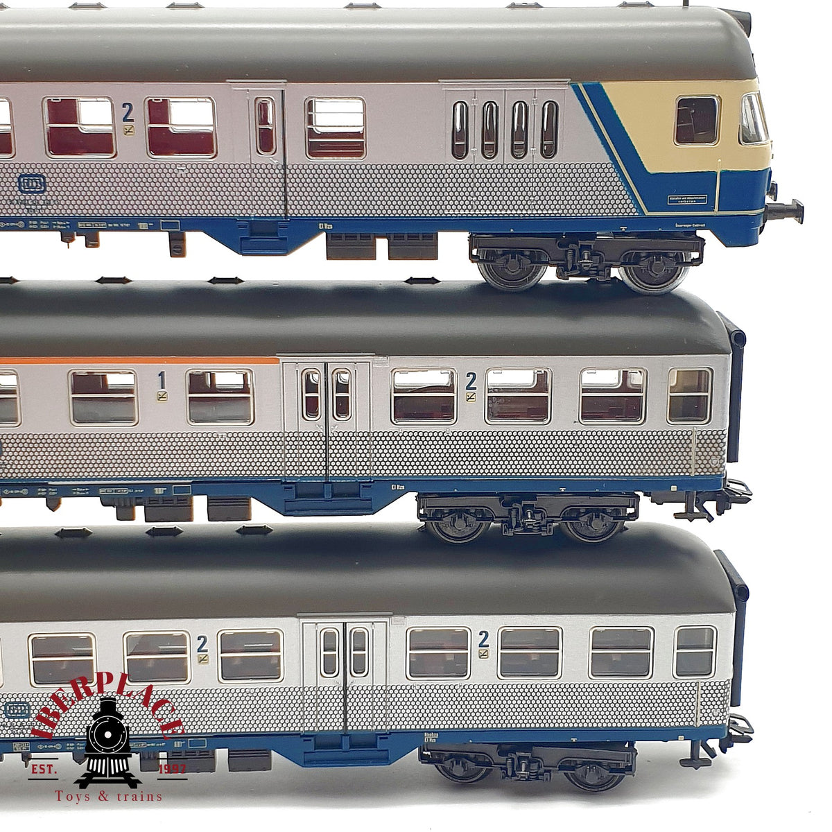 ♻️✨ Märklin  Set 3x vagones Silberlinge DB 4255 4256 4257 Steuerwagen Escala H0 1:87
