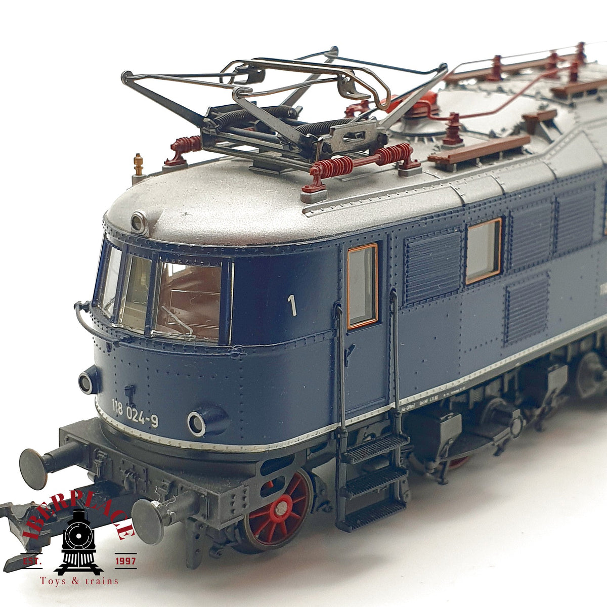 ♻️✨ Märklin 3368 Locomotora electrica BR 118 024-9 DB Ep IV E18 azul Escala H0 1:87