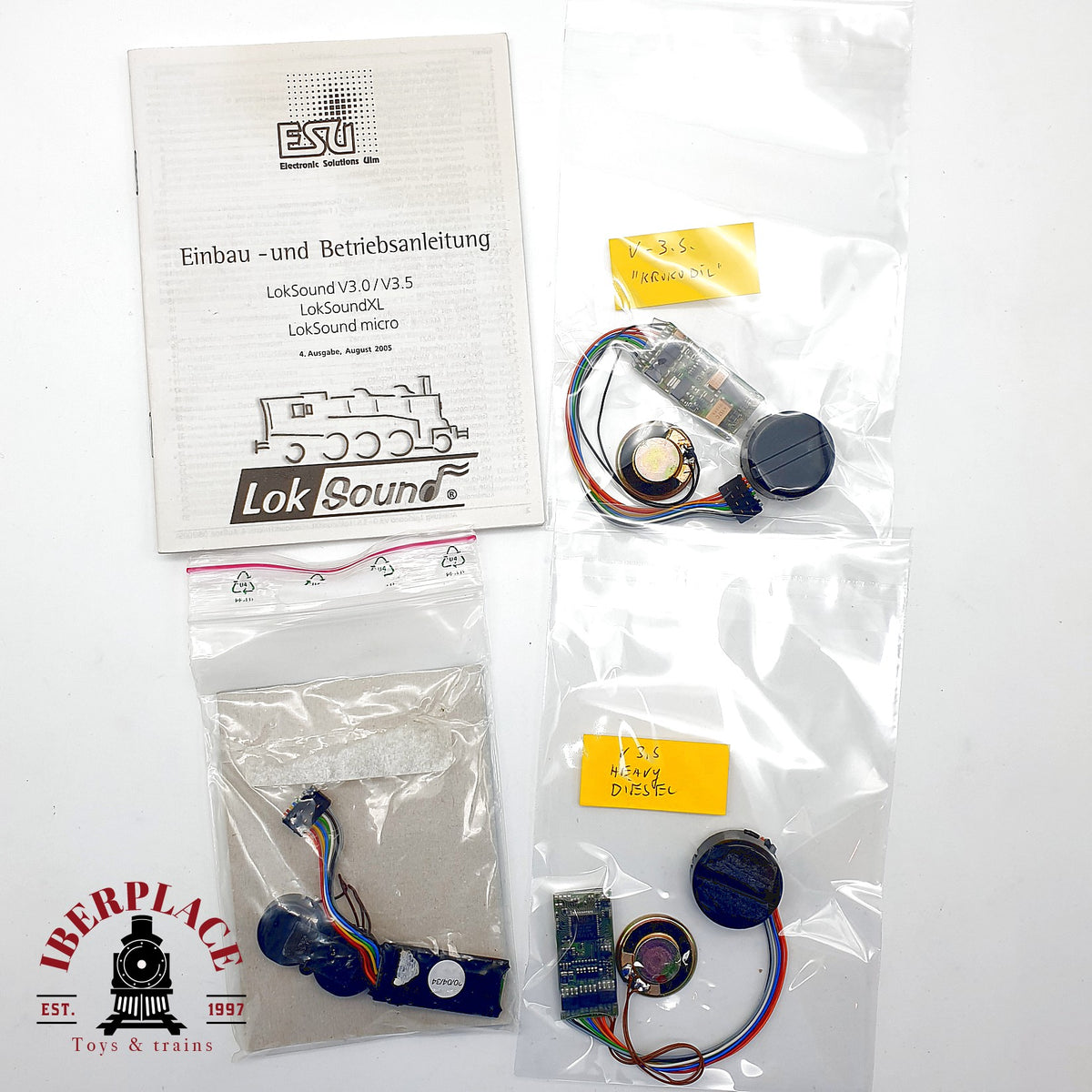 ♻️ 🚂 ESU Lote decodificadores LokSound V3.5 con altavoces DCC Escala H0 1:87