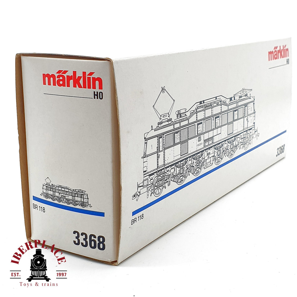♻️✨ Märklin 3368 Locomotora electrica BR 118 024-9 DB Ep IV E18 azul Escala H0 1:87