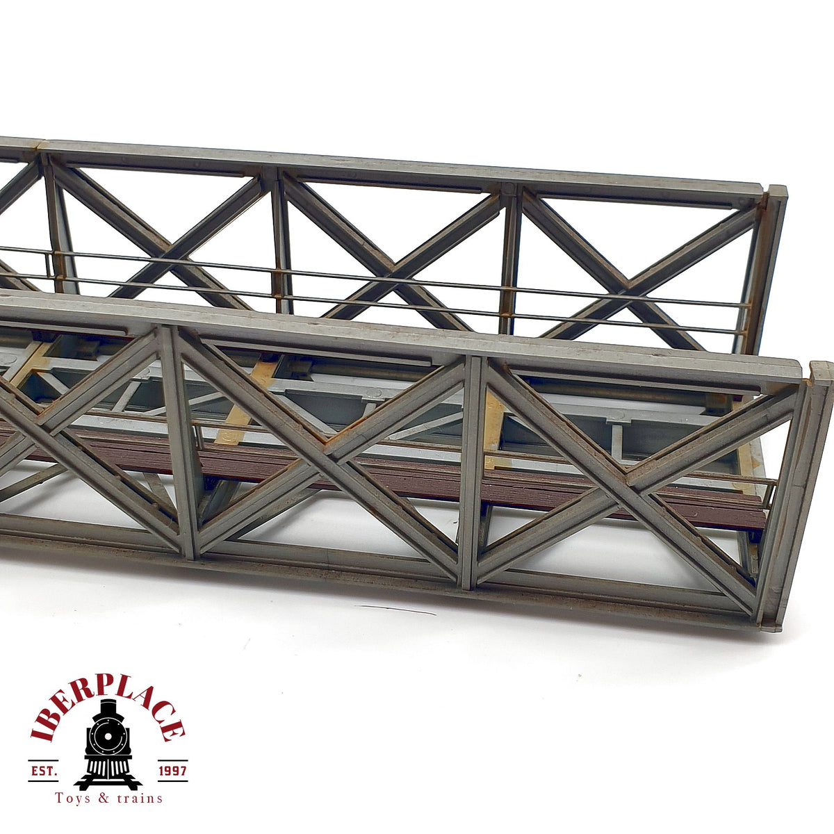♻️ 🚂 Puente reticulado de celosia en celosia para maqueta trenes Escala H0 1:87