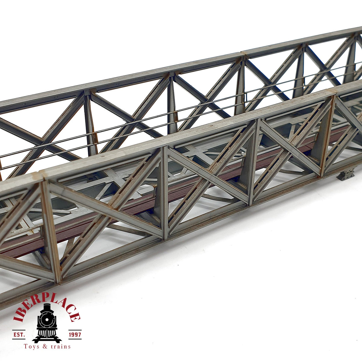 ♻️ 🚂 Puente reticulado de celosia en celosia para maqueta trenes Escala H0 1:87
