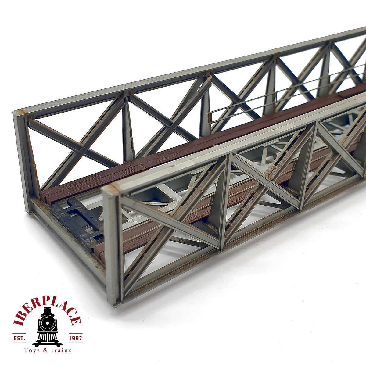 ♻️ 🚂 Puente reticulado de celosia en celosia para maqueta trenes Escala H0 1:87