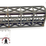 ♻️ 🚂 Puente reticulado de celosia en celosia para maqueta trenes Escala H0 1:87